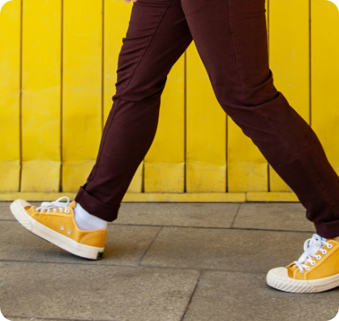 A person walking on the street