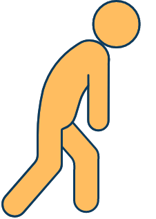 No range of motion and fatigue