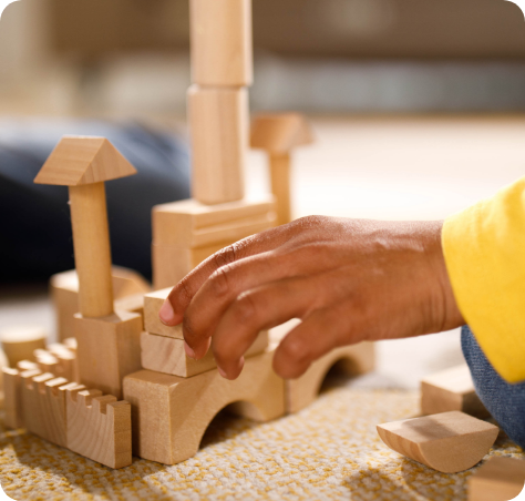 Hand building blocks